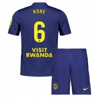 Atletico Madrid Koke #6 Vonkajší Detský futbalový dres 2025-26 Krátky Rukáv (+ trenírky)